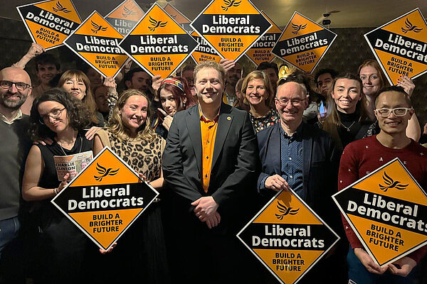 Lib Dems campaigning for fair votes 