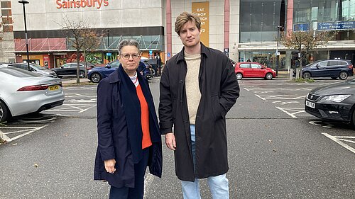 Patrick Stillman and Cllr Janet Grauberg