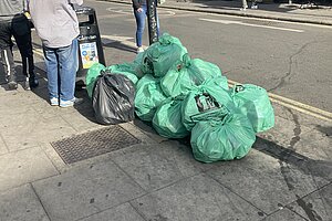 bin bags on Broadhurst Green