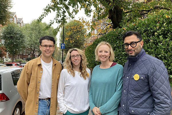 Katie, Tara, Pranay and Laurence