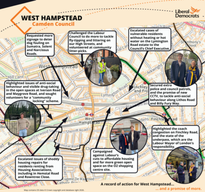 West Hampstead map
